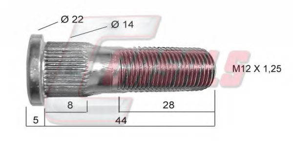 CASALS 21448 Wheel Stud